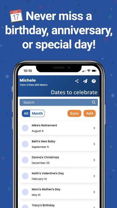 The Birthday CLUB iPhone screenshot 4 - Lifestyle app