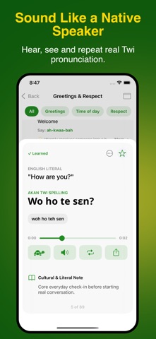 Nkyea Twi Phrasebook screenshot