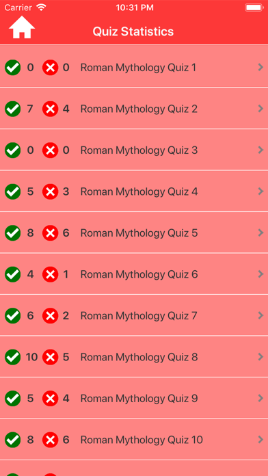 Roman Gods & Myths Trivia Screenshot
