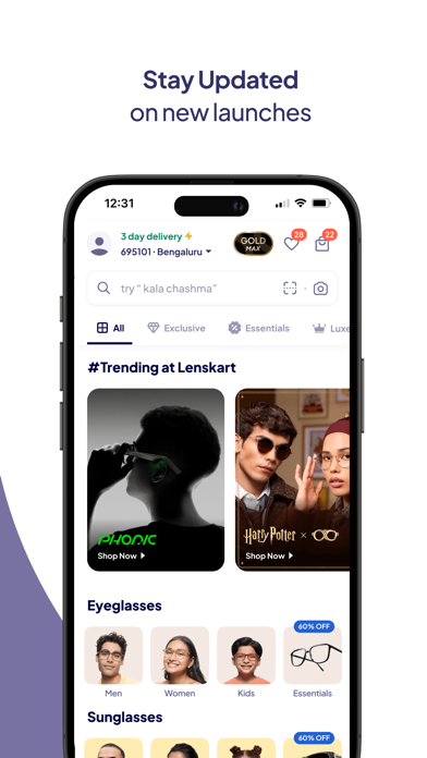 Screenshot #1 pour Lenskart: Eyewear