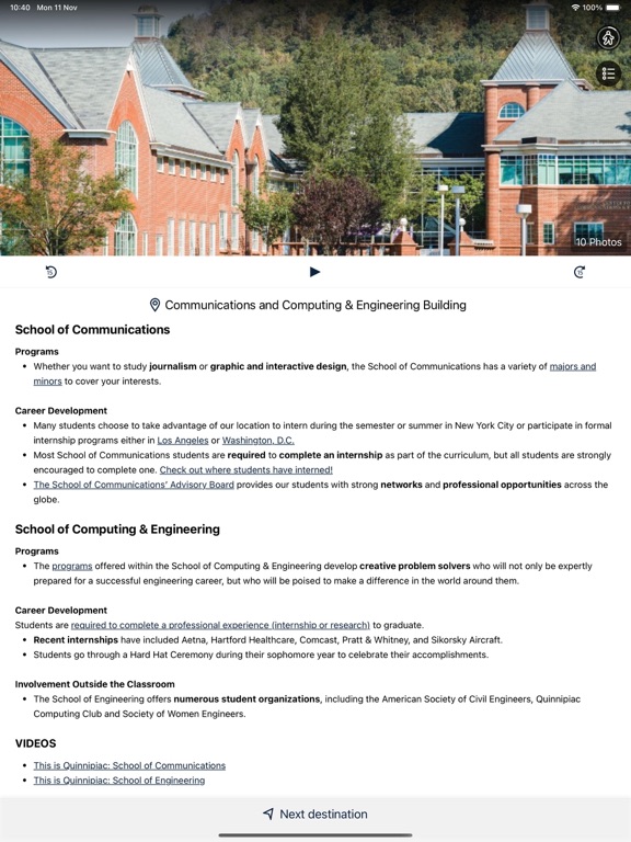 Screenshot #6 pour Quinnipiac University Events