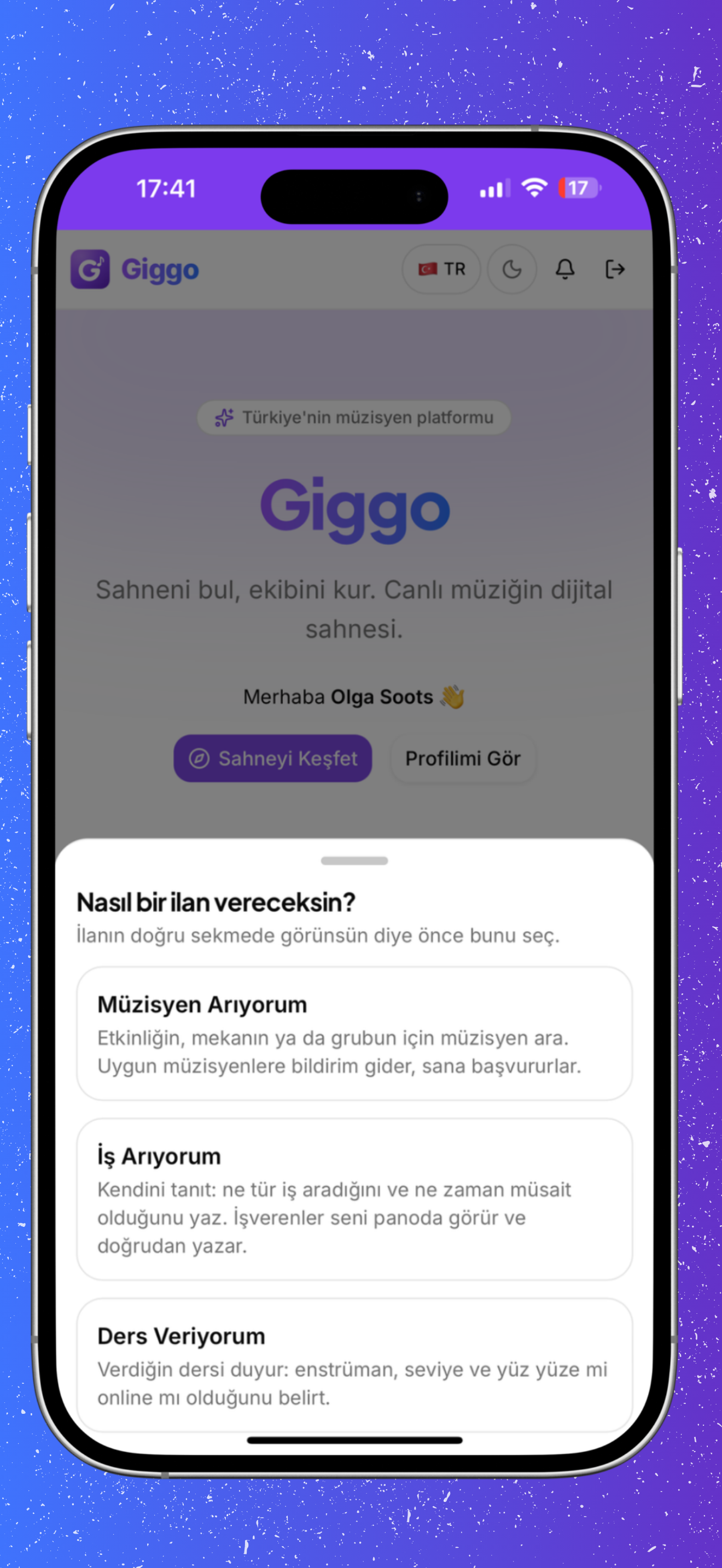 Giggo — Müzisyen Platformu screenshot 6