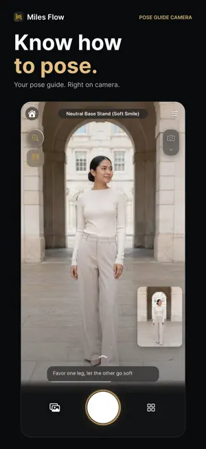 Miles Flow: Pose Guide Camera screenshot 1