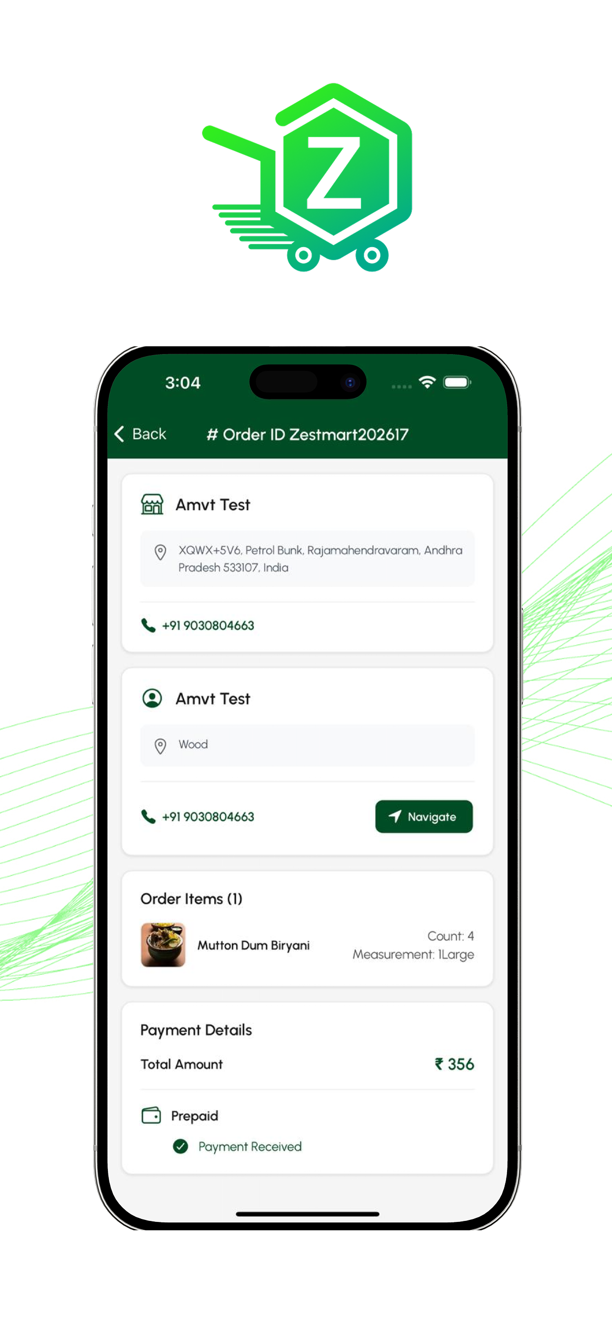 Zestmart Driver App