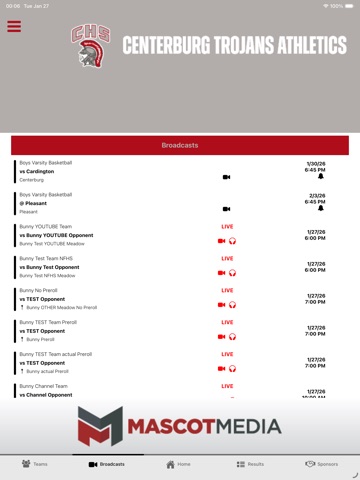 Centerburg Trojans Athletics iPad screenshot