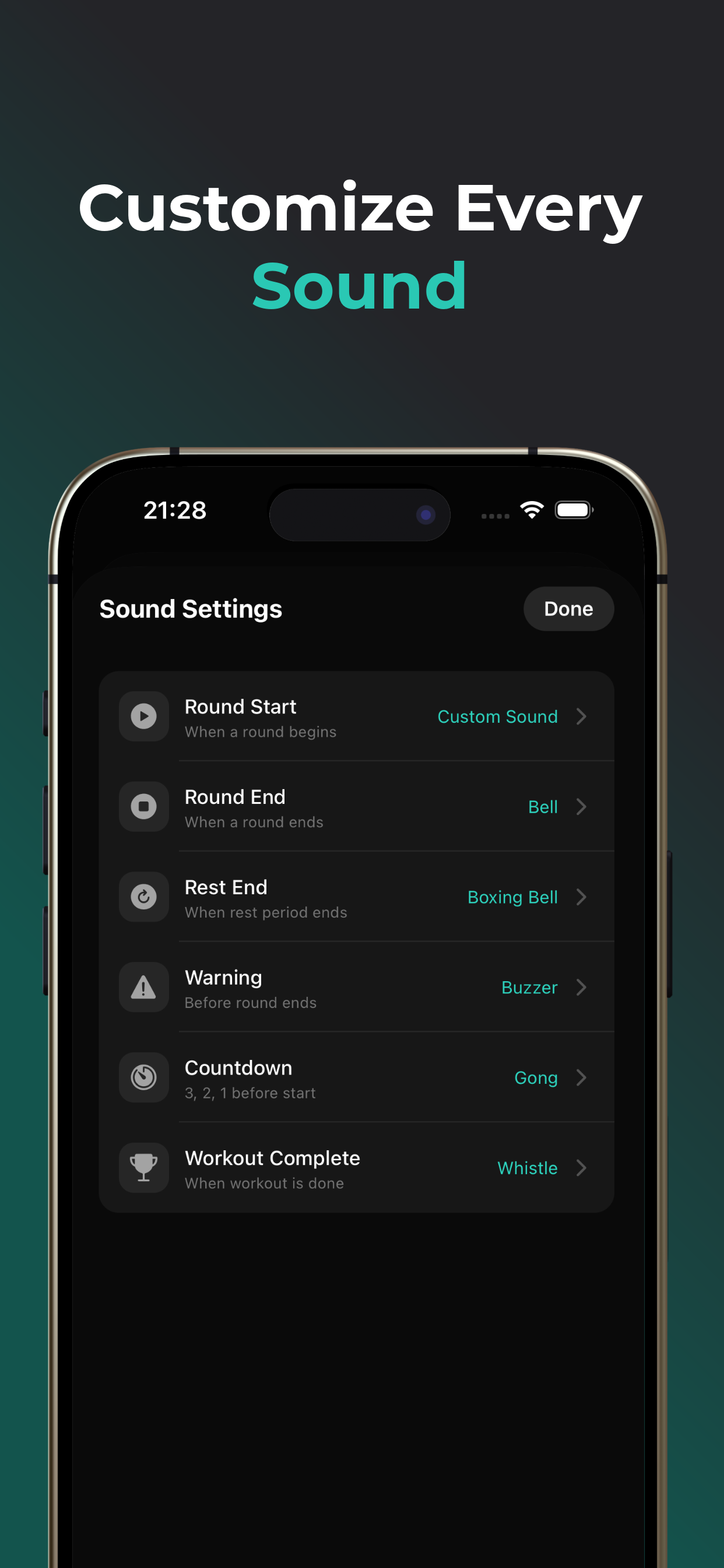 Boxing Timer - Round Trainer screenshot 4