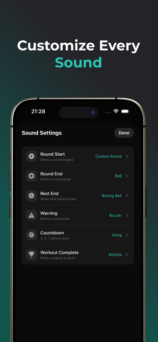 Boxing Timer - Round Trainer Screenshot 4 of 5