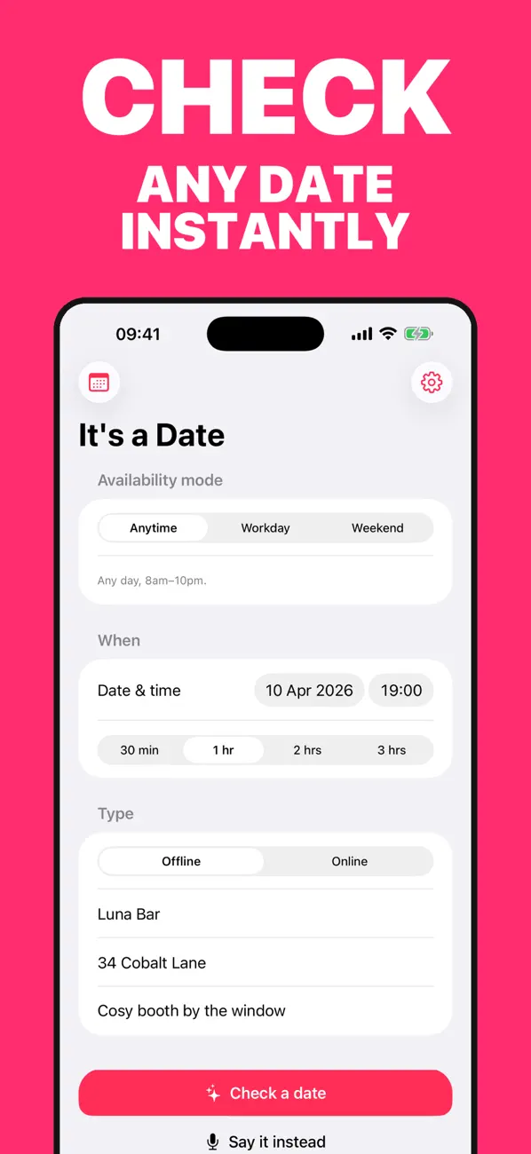 Screenshot #1 pour It's a Date — Scheduler