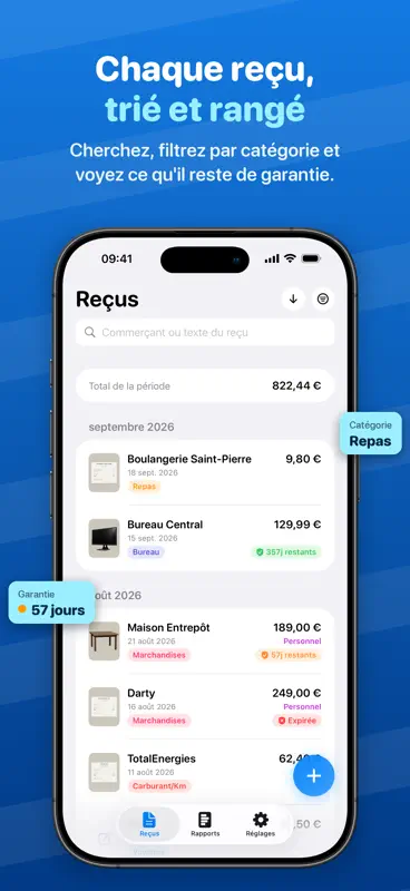 Scanner de Reçus & Garanties screenshot 2 of 7