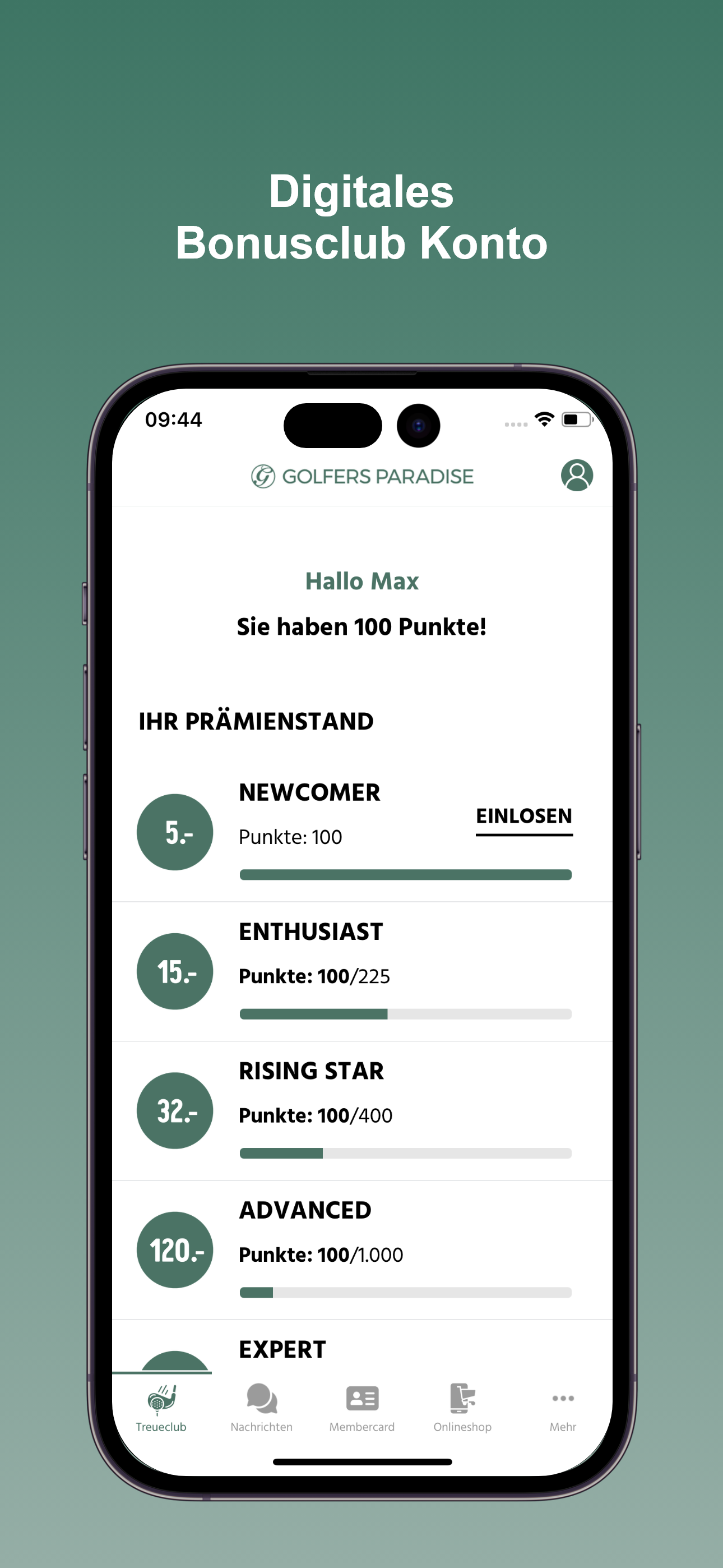 Golfers Paradise Rewards