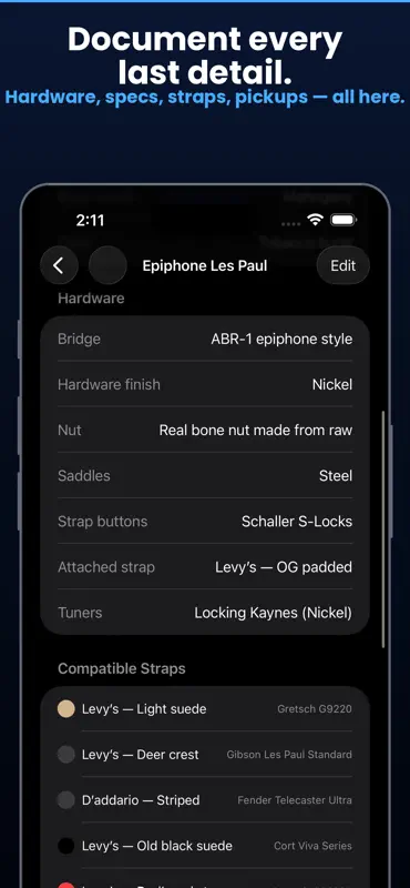 FretLedger: Guitar Tracker screenshot 4 of 8