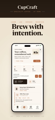 CupCraft Home Barista screenshot