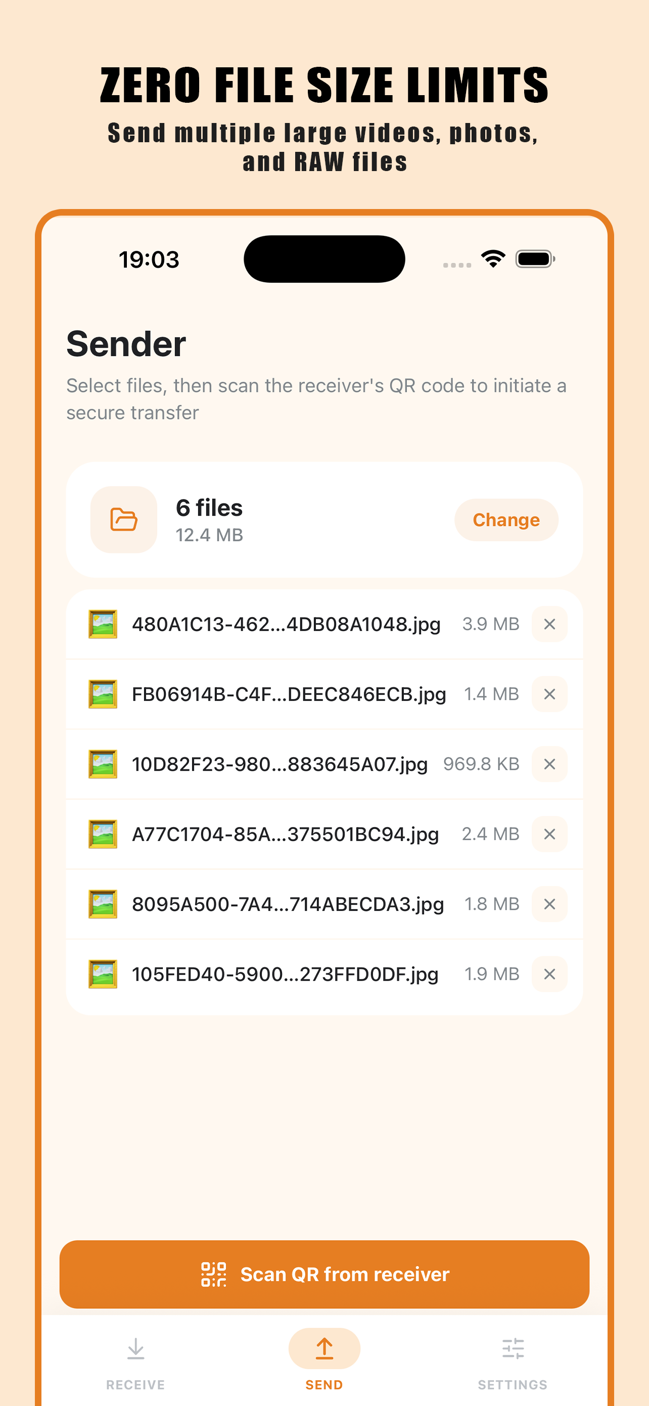 deBeam - Secure File Transfer