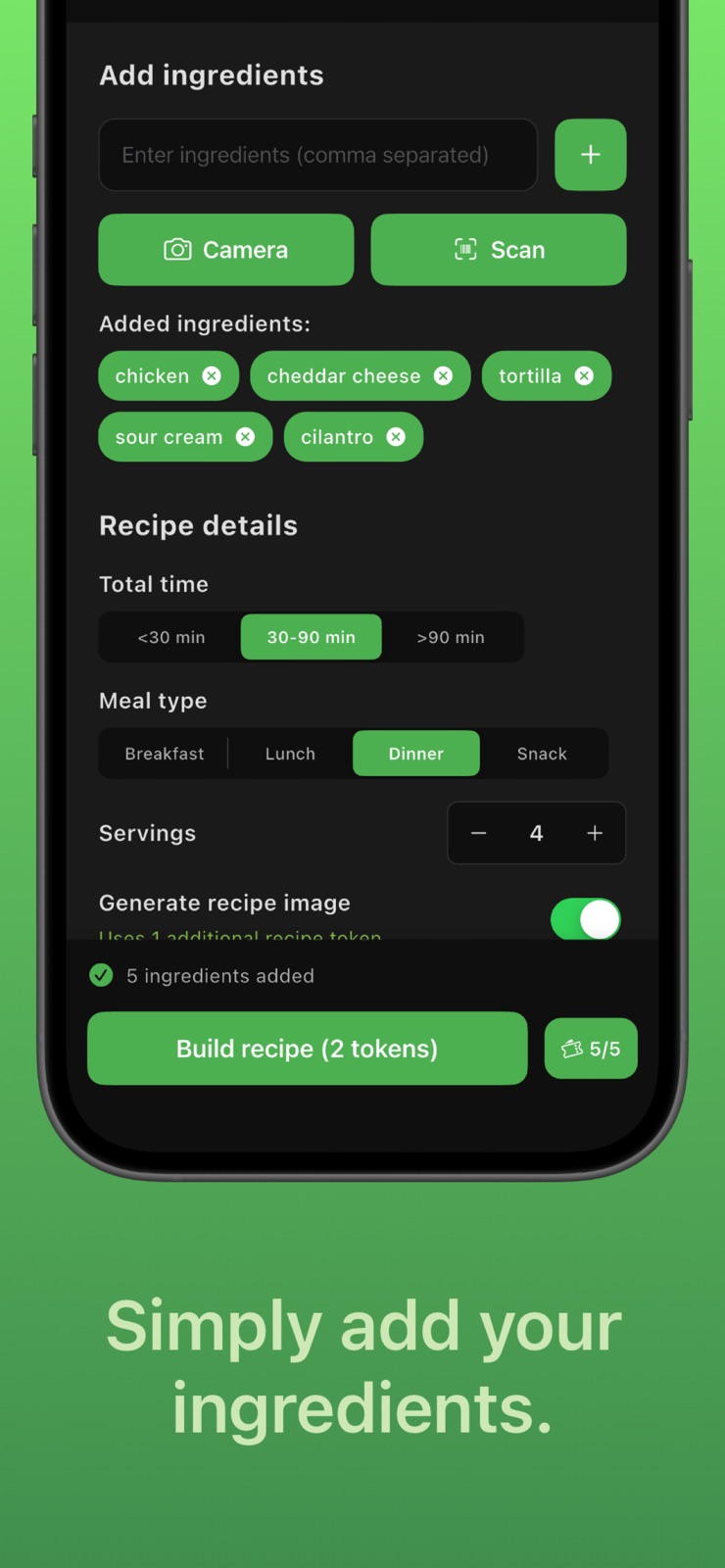 Yummy Pantry: Recipe Builder iphone screenshot 2
