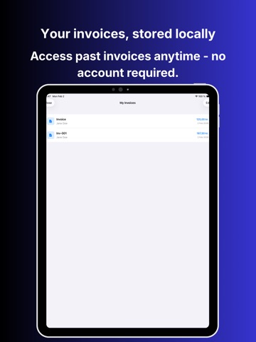 Invoice Generator: Instant PDF iPad screenshot