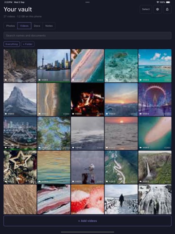 Lockr Vault - Hide Photo,Video iPad screenshot