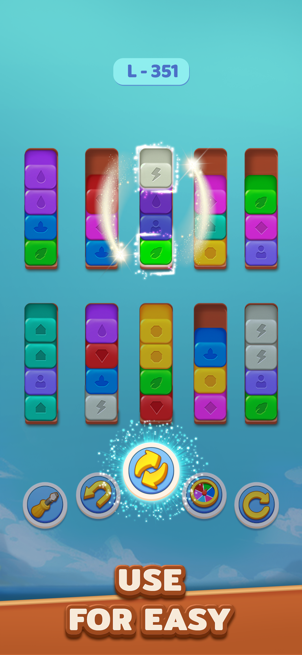 Wood Sort 3D : Color Block Puz