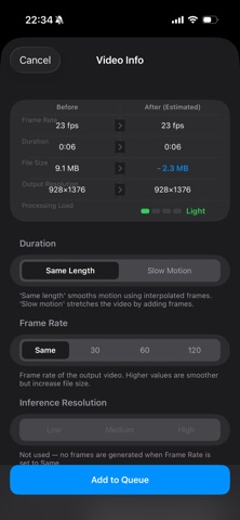 FrameFlo: AI Video Smoother screenshot