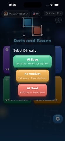 Dots and Boxes: Online Screenshot 7 of 8
