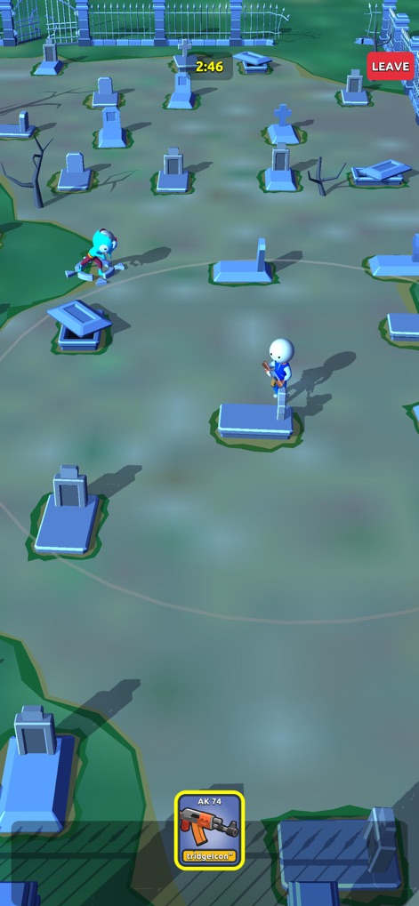 Strong Whisper Expert - The app emphasizes tactical movement within the cemetery environment, allowing users to assess their surroundings and track the in-game timer.