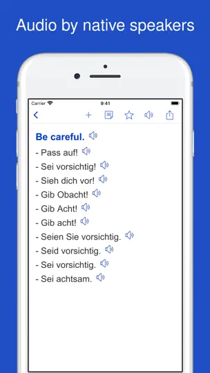 Screenshot von English German Sentences auf dem iPhone 4