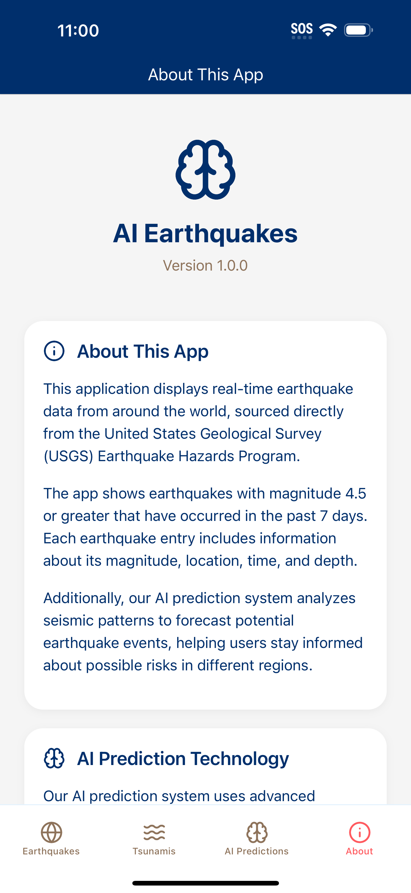 AI Earthquakes screenshot 4
