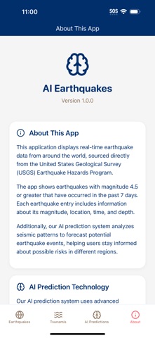 AI Earthquakes screenshot