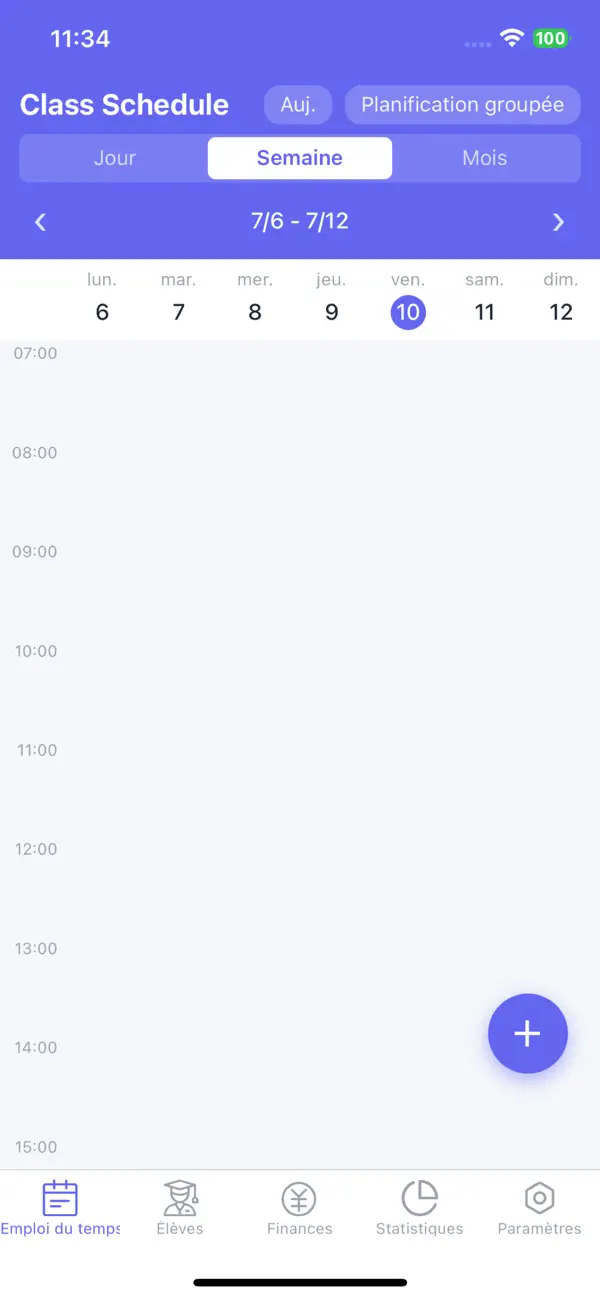 Screenshot #1 pour Emploi du Temps Prof Cours