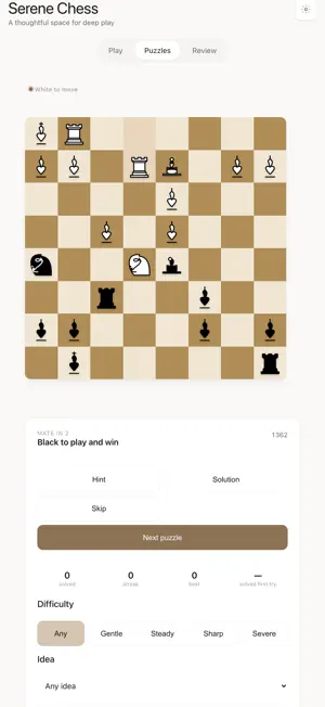 Serene Chess: Puzzles screenshot 1