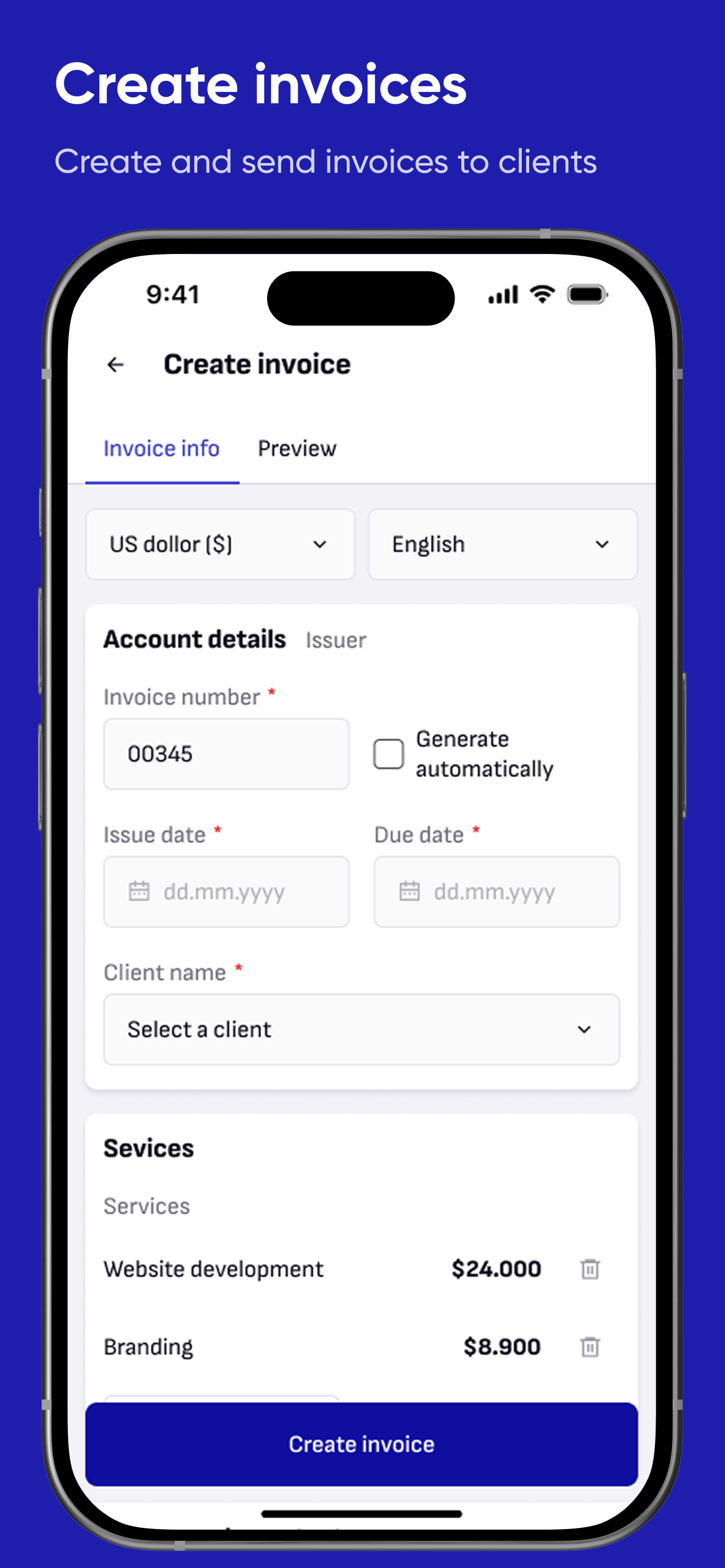 Invoicer - Smart invoicing