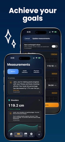 MeasureMe: body measurements screenshot