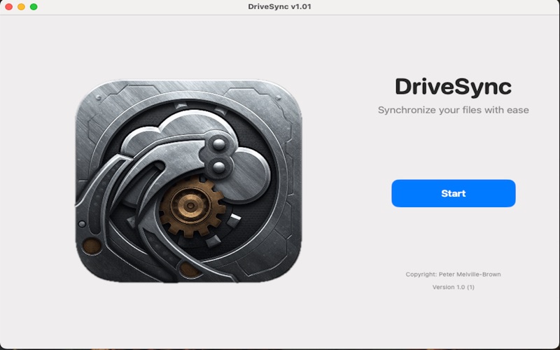 DriveSync v1.01 app screenshot