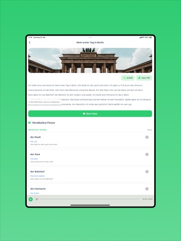 Learn German: Story and Dialog iPad screenshot