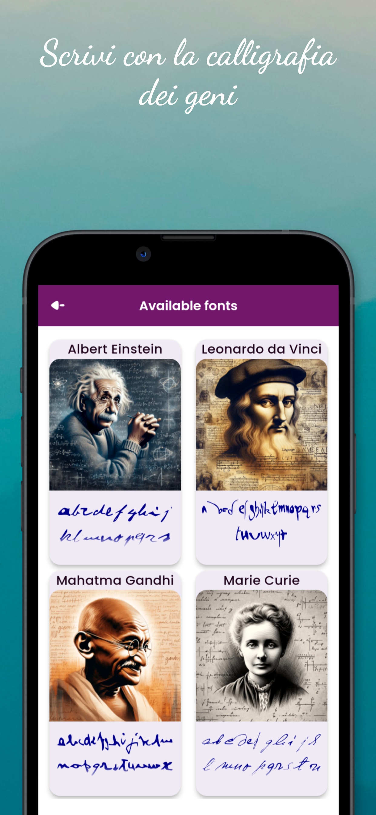 Creatore di Font Calligrafici
