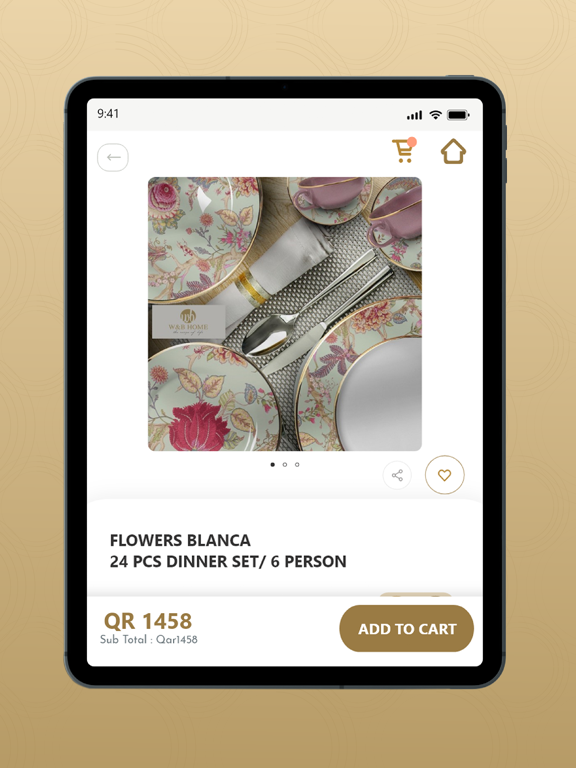 W&B Home Qatar app screenshot