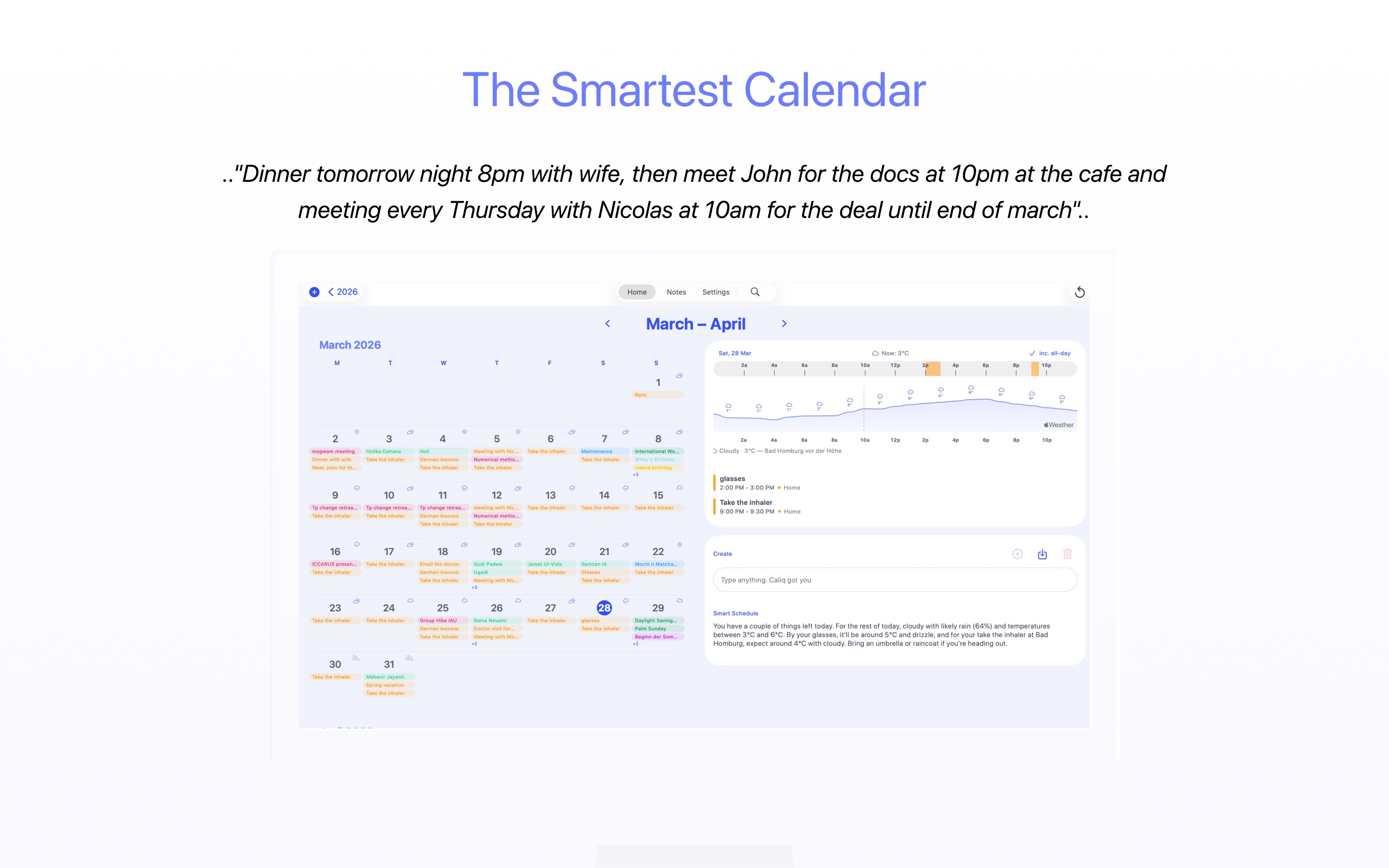 Natural Calendar - Caliq