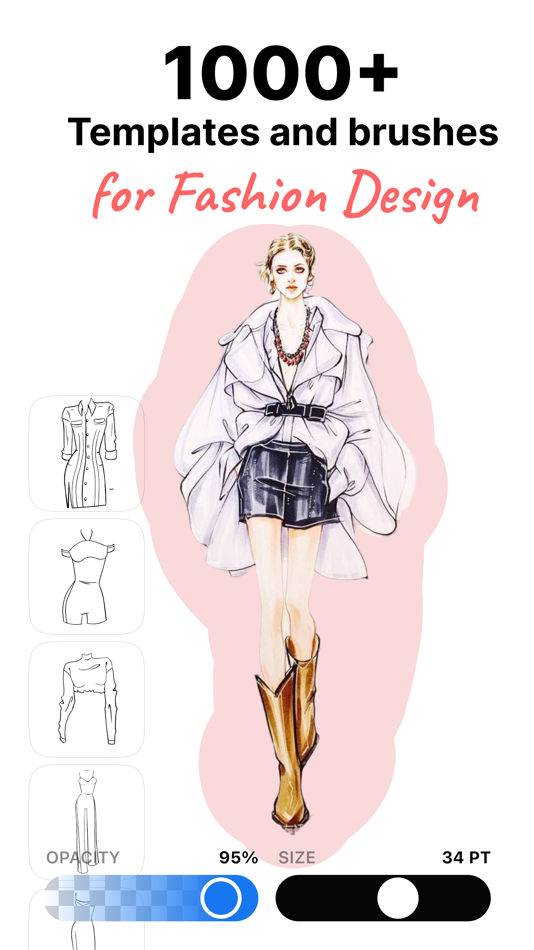 #1. Fashion Design Sketch Tools (iOS) 由: Mykola Goncharov