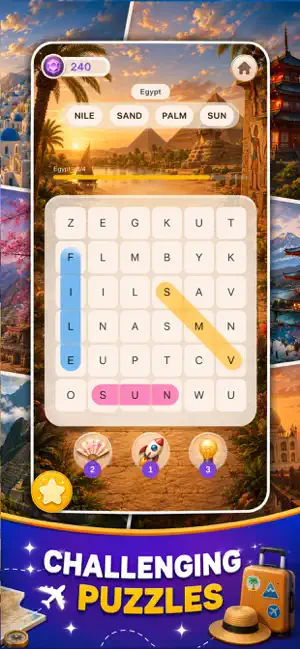 Travel Word Search: Journey screenshot 2
