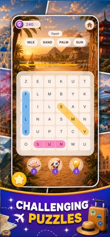 Travel Word Search: Journey iPhone screenshot