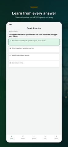 IPAF Powered Access Prep iPhone screenshot