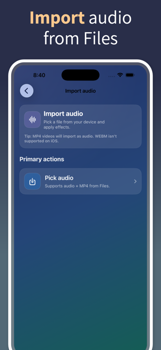 Audio Effects: Voice Changer Screenshot 6 of 6