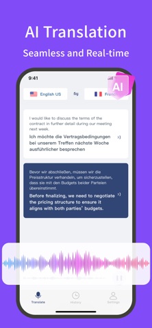 Saygo - Real-Time Translator iPhone screenshot