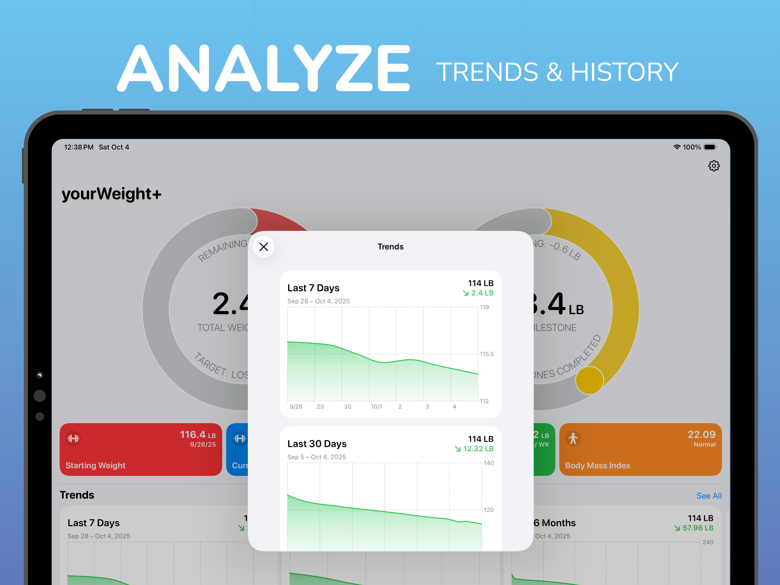 yourWeight: Weight Tracker screenshot 14