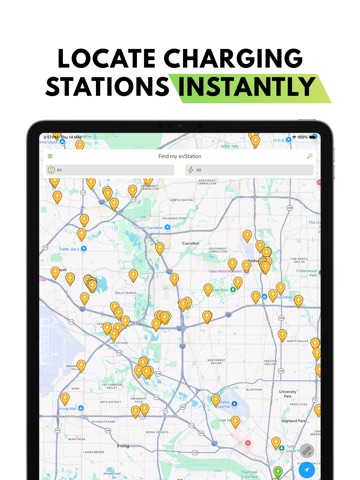 Find my evStation iPad screenshot