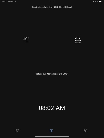 Cosmosis Alarm iPad screenshot