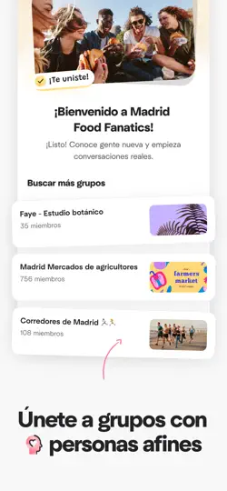 Captura de pantalla de Meetup: Grupos+eventos Locales en iPhone 3