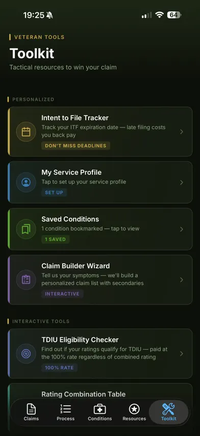 Mobile VSO : Claims Guide screenshot 2