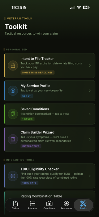 Mobile VSO : Claims Guide Screenshot 2 of 5