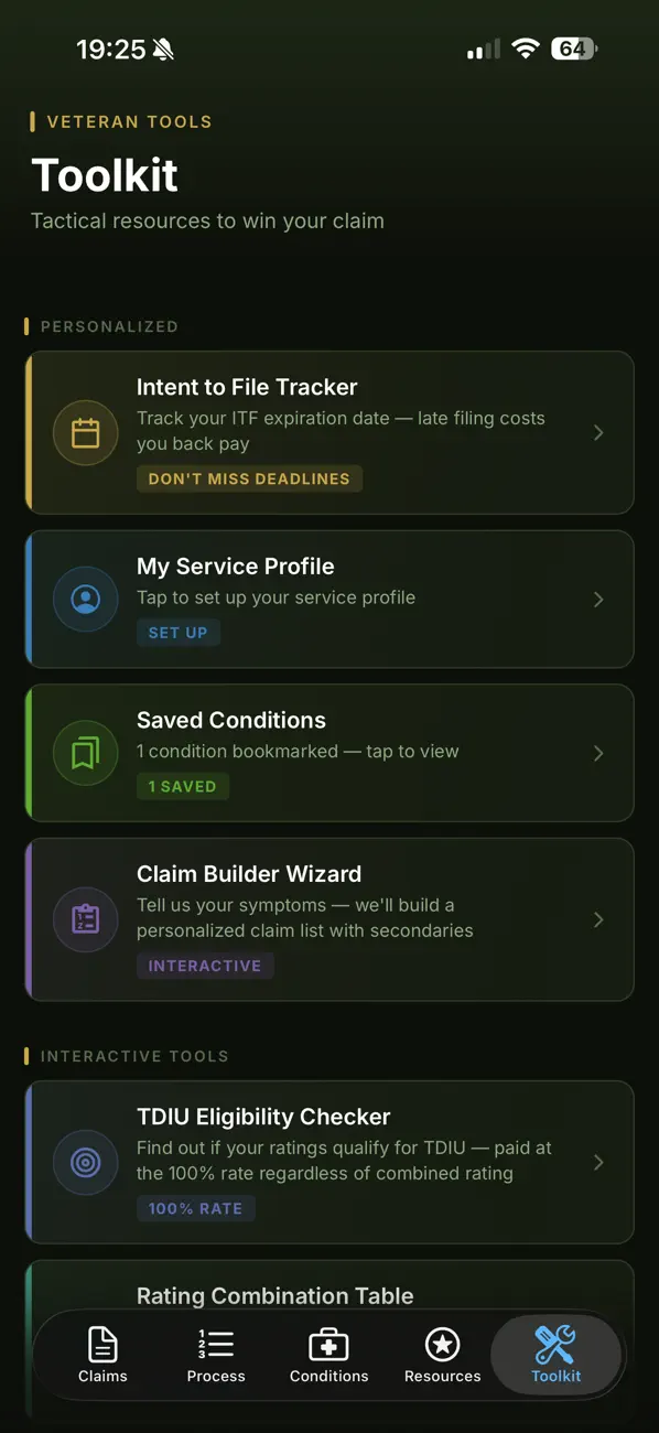Screenshot #2 pour Mobile VSO : Claims Guide