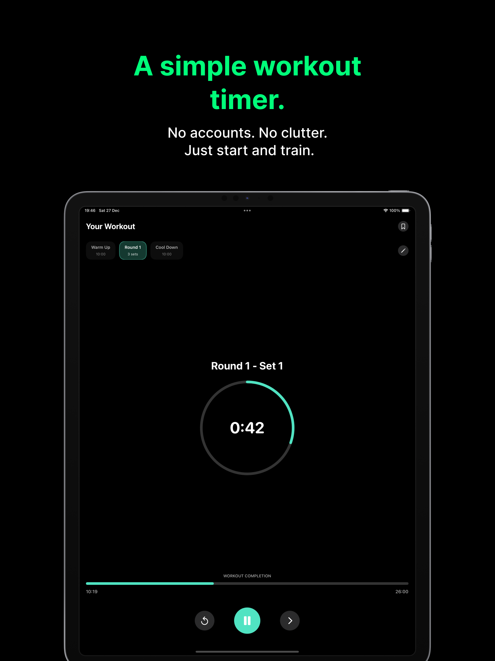 Simple Workout Interval Timer screenshot 5